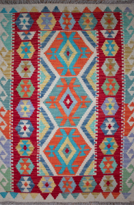 Kilim Maimana Wool Hand Knotted Pakistani Rug