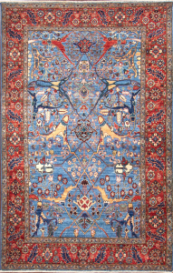 Nuristan Hand Knotted Rug 4'2" x 6'9"