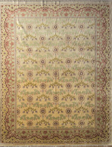 Tabriz Garden Ivory Wool Hand Knotted Persian Rug