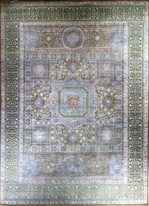 Oxidized 8/40 4061.7 Lt.Blue Hand Knotted Rug 8'8" x 12'0"