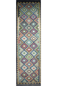 Kilim Maimana Hand Knotted Runner Pakistani Rug