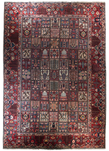 Bakhtiar Semi-Antique Wool Hand Knotted Persian Rug