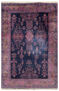 Sarough Antique Wool Hand Knotted Indian Rug