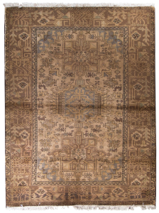 Gharaje Semi-Antique Wool Hand Knotted Persian Rug