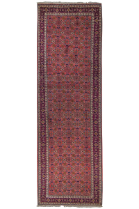 Bijar Wool Hand Knotted Runner Persian Rug