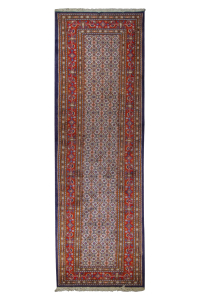 Moud Wool Hand Knotted Runner Persian Rug