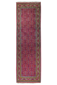 Bijar Wool Hand Knotted Runner Persian Rug