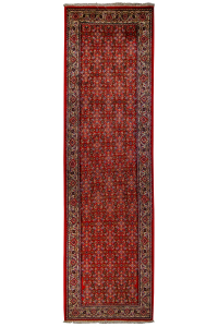 Bijar Wool Hand Knotted Runner Persian Rug