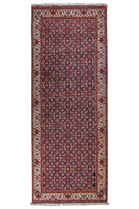 Bijar Wool Hand Knotted Runner Persian Rug