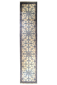 Naein Wool Hand Knotted Runner Persian Rug