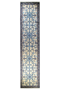 Naein Wool Hand Knotted Runner Persian Rug