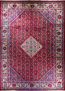 Mahal Red Wool Hand Knotted Persian Rug