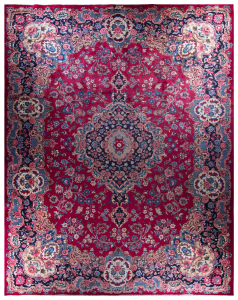 Mashad Wool Hand Knotted Persian Rug