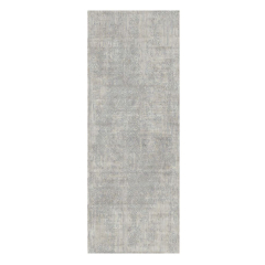 Charlotte Distressed 29 Muted Grey Runner Rug