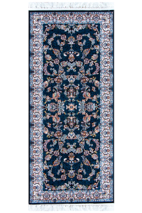 Farsan Afrooz Dark Blue Runner Persian Rug