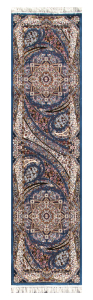 Farsan Kahkeshan Blue Runner Persian Rug