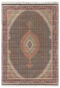 Farsan Riz Mahi Dark Blue Persian Rug