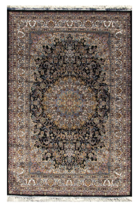 Farsan Shah Abbas Dark Blue Persian Rug