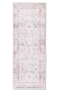 Toni 1 Faded Floral Blush & Ivory Printed Runner Rug