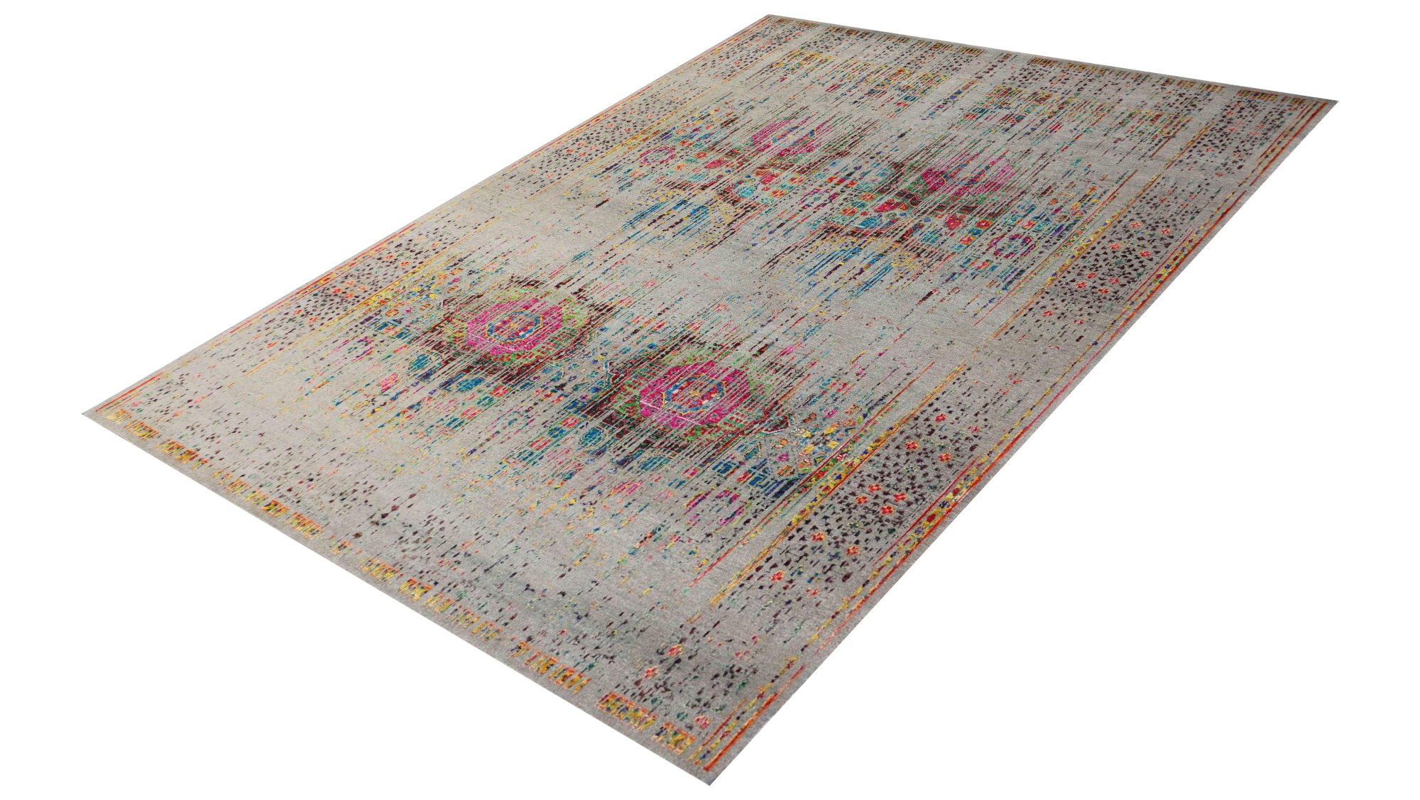 Oxidized Camel/Multi Hand Knotted Rug 8'2