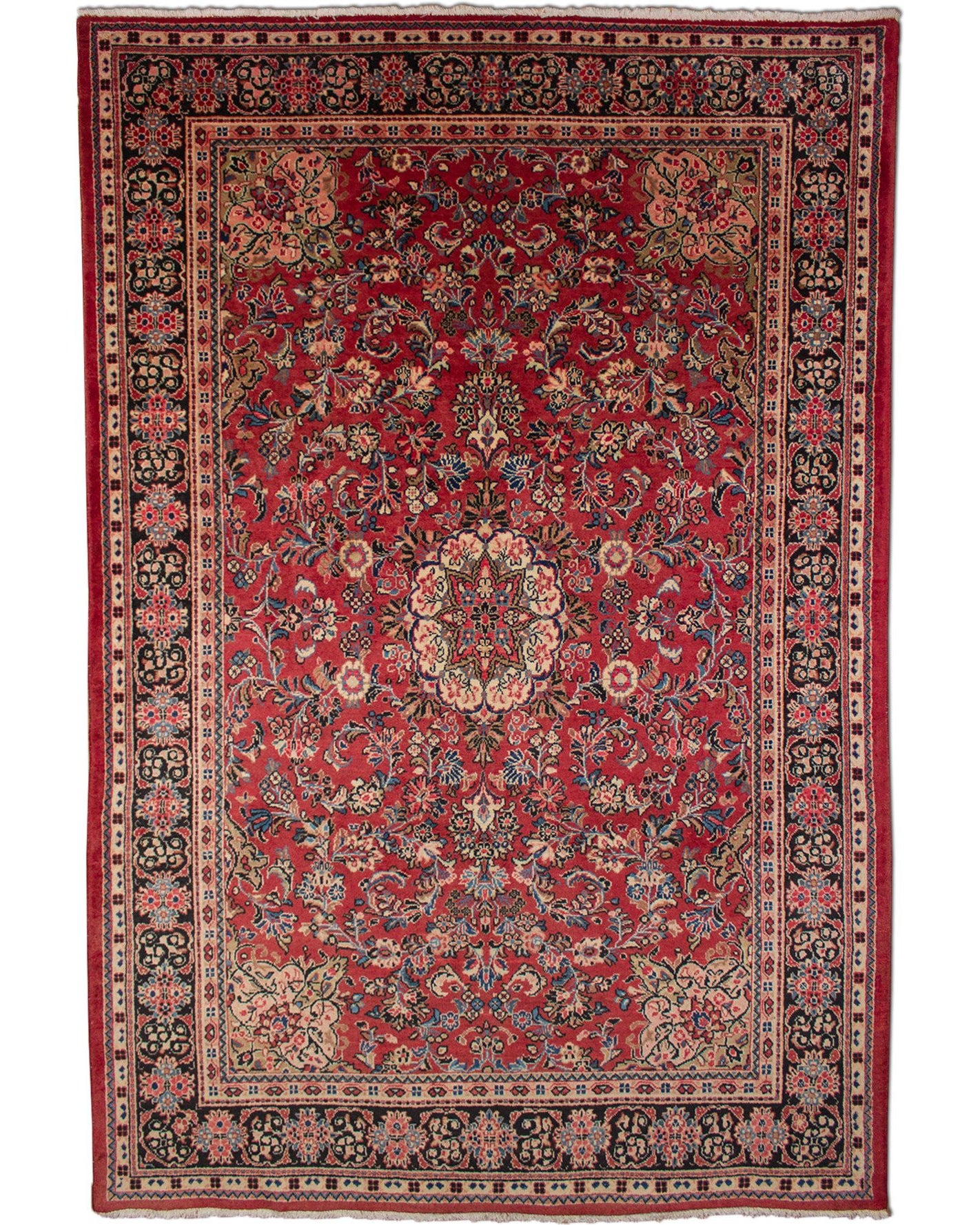 Mahal Old Hand Knotted Rug 7'0