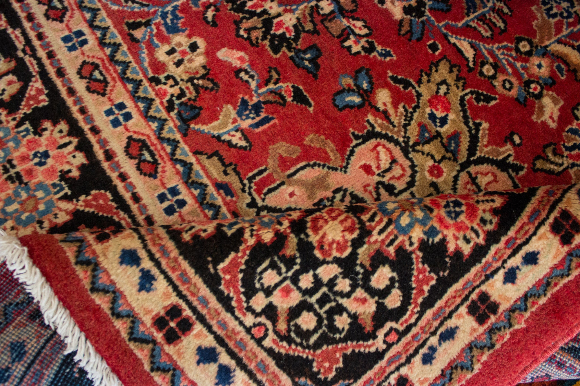 Mahal Old Hand Knotted Rug 7'0