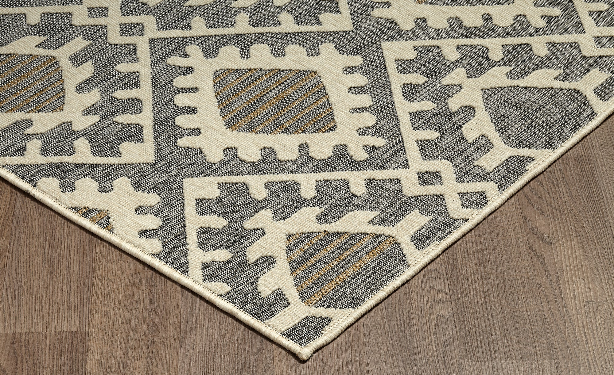 Odessa Outdoor Sky Blue Ivory Loomed Rug-Area rug for living room, dining area, and bedroom