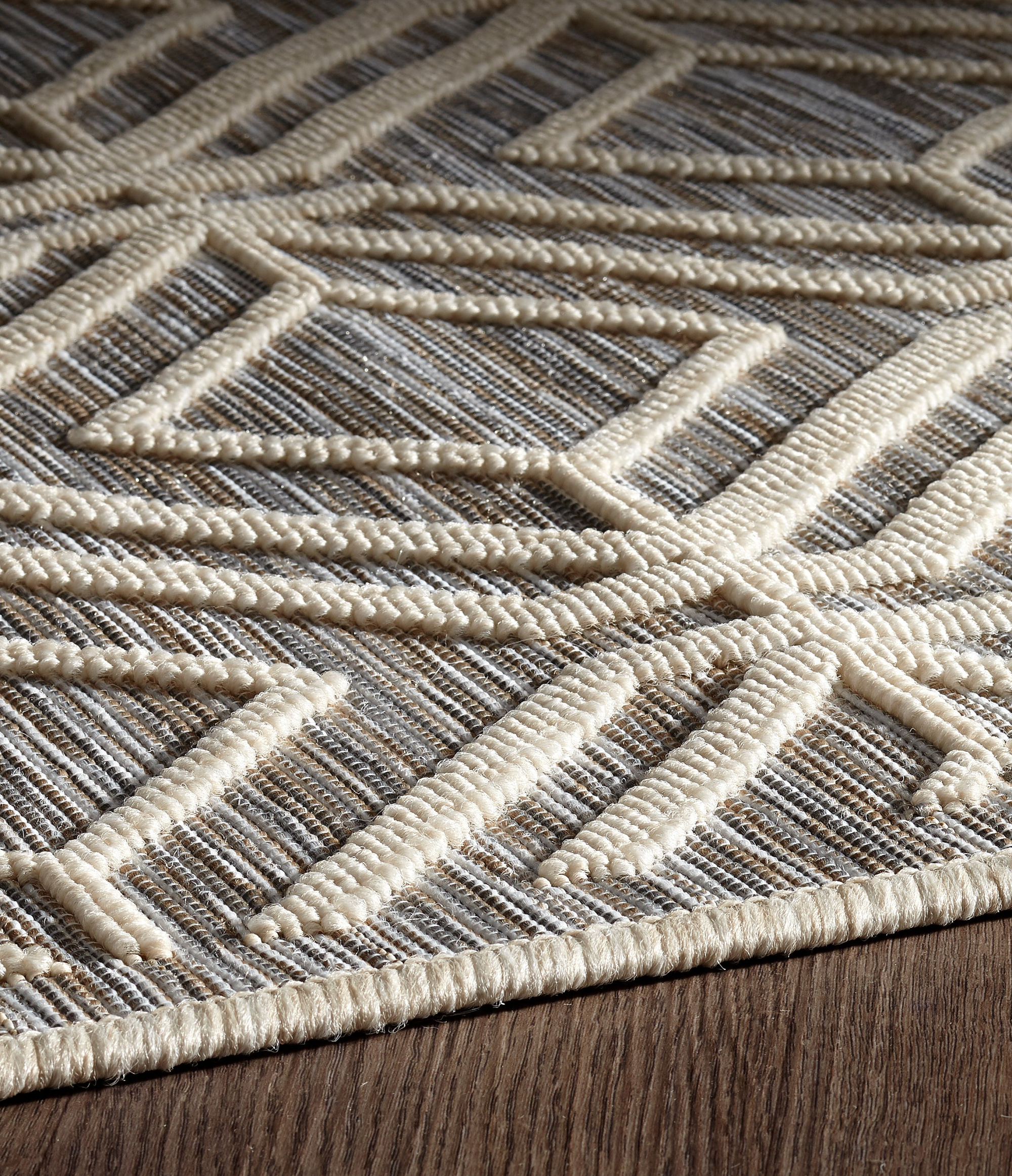 Odessa Outdoor Natural Ivory Loomed Rug-Area rug for living room, dining area, and bedroom