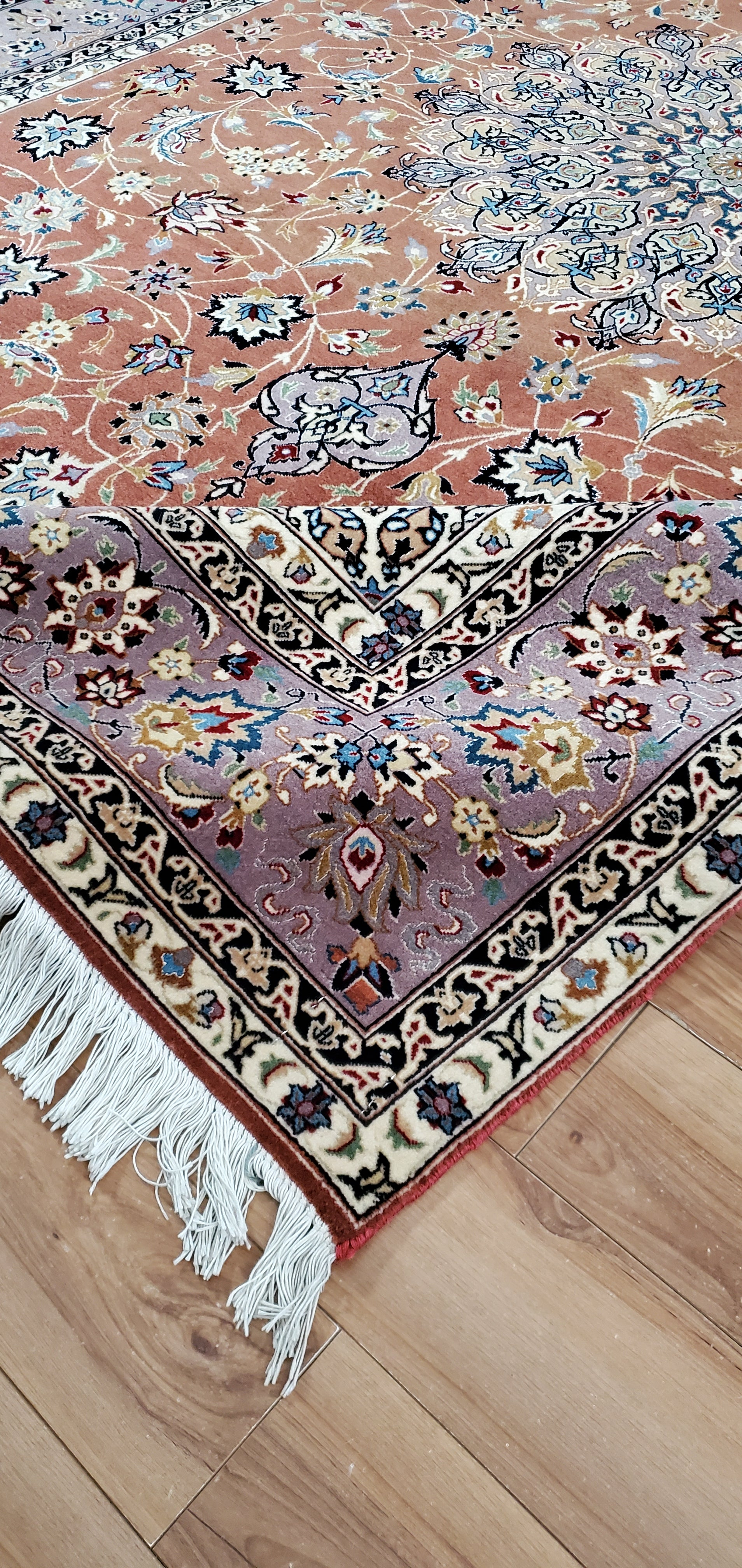 Tabriz Rust Handmade Rug 6'6