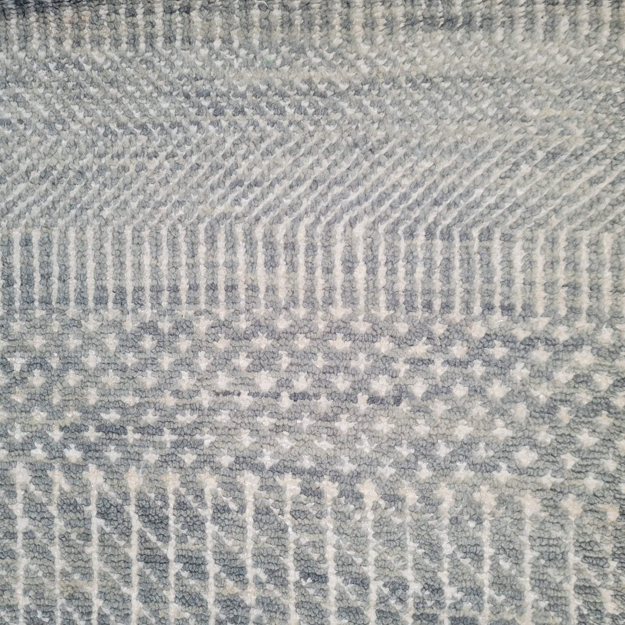 Grass Light Grey Hand Knotted Rug 7'9