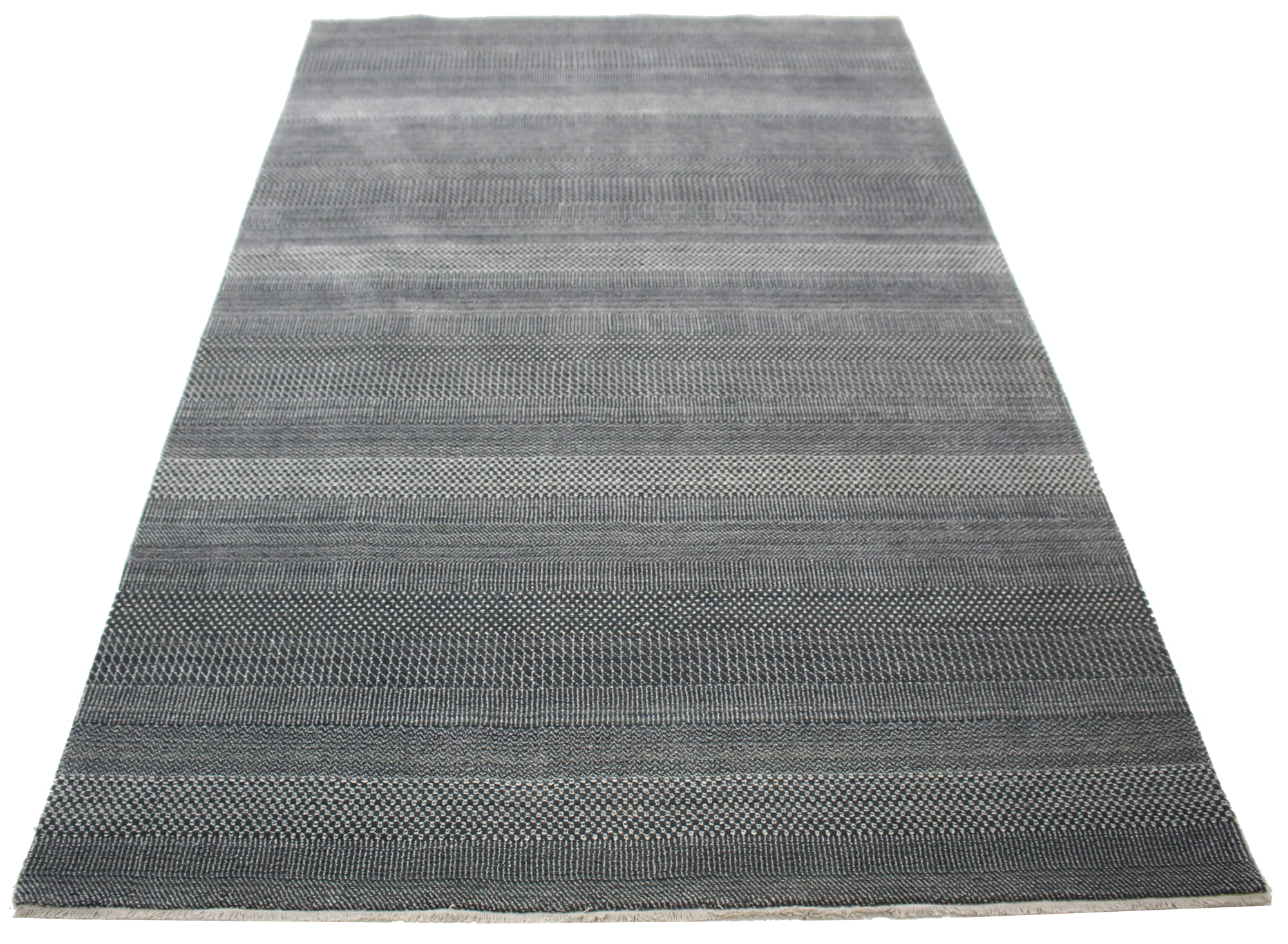 Grass Charcoal/Ivory Woven Rug 9'6
