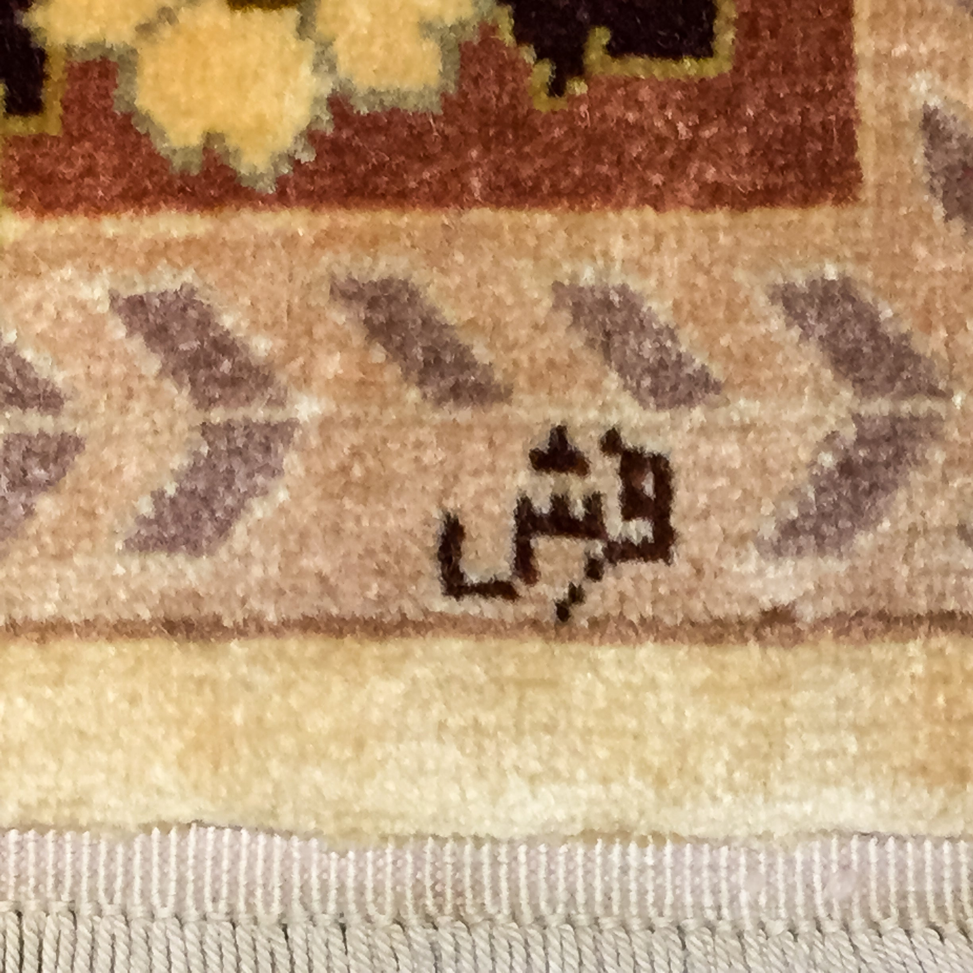 Tabriz Garden Ivory Hand Knotted Rug 9'10