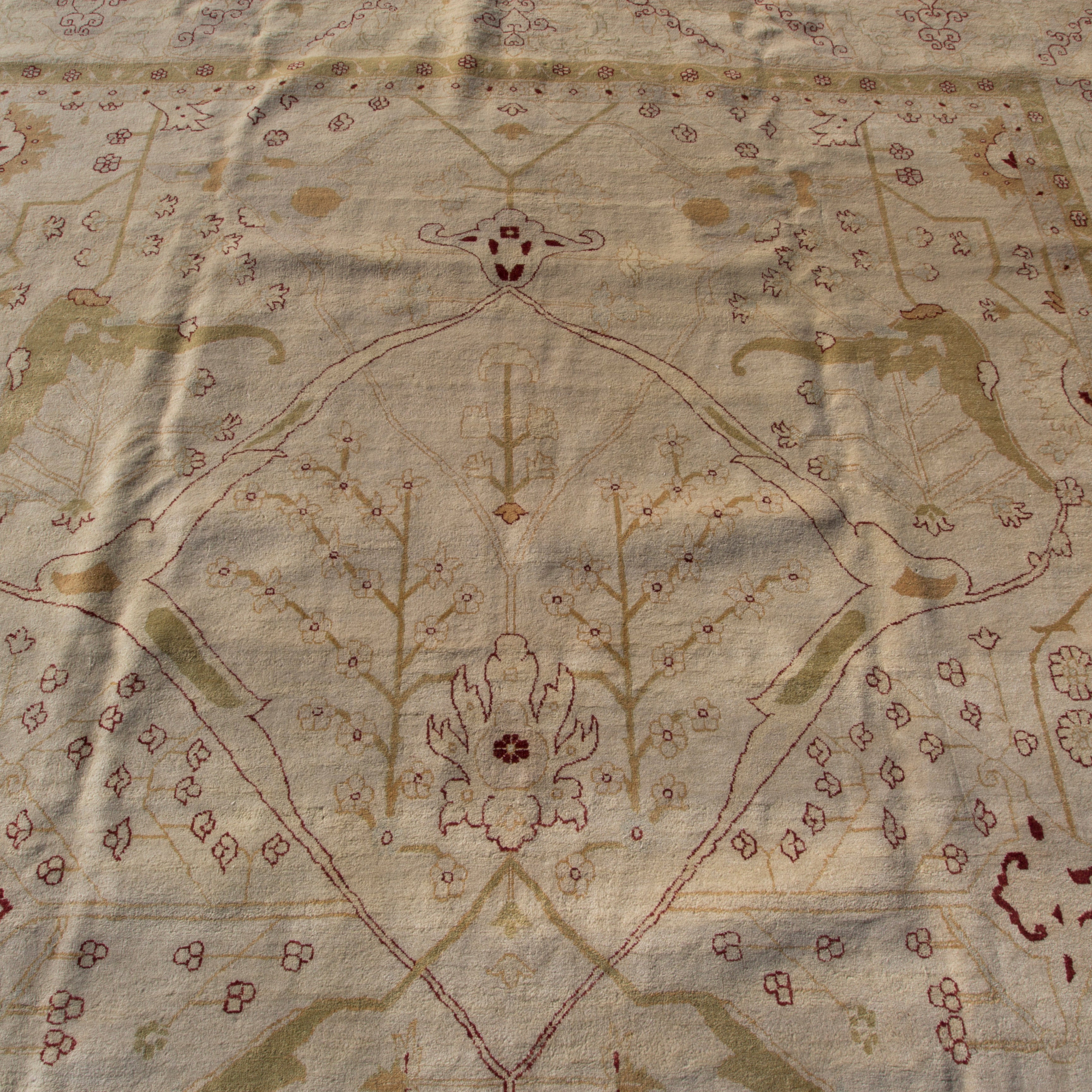 Area rug for living space and any room. Floor decor, rugs and carpets from Tabrizi Rugs. Oushak fine wool 12'0