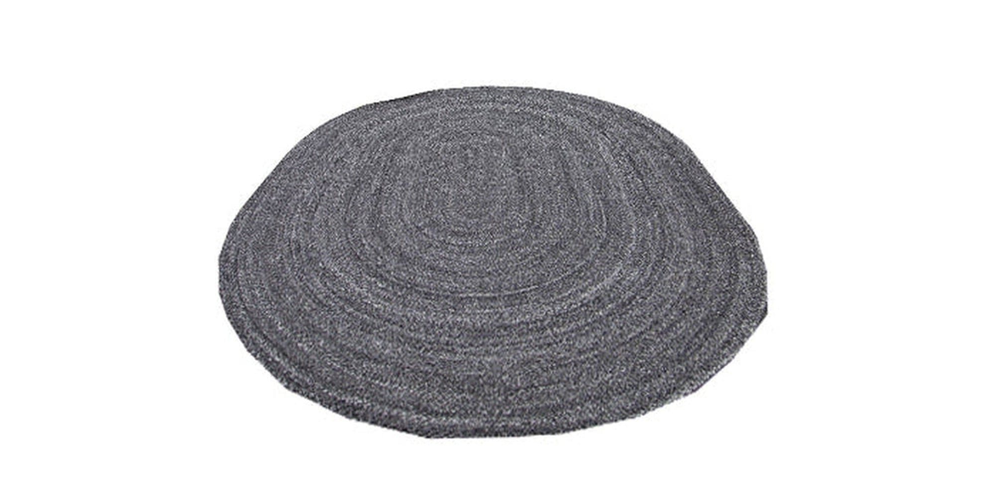 PYR1 Charcoal Braided Oval Rug-Area rug for living room, dining area, and bedroom