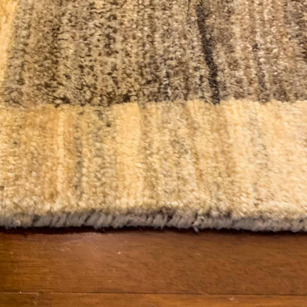 Gabbeh Ivory Hand Knotted Rug 3'6