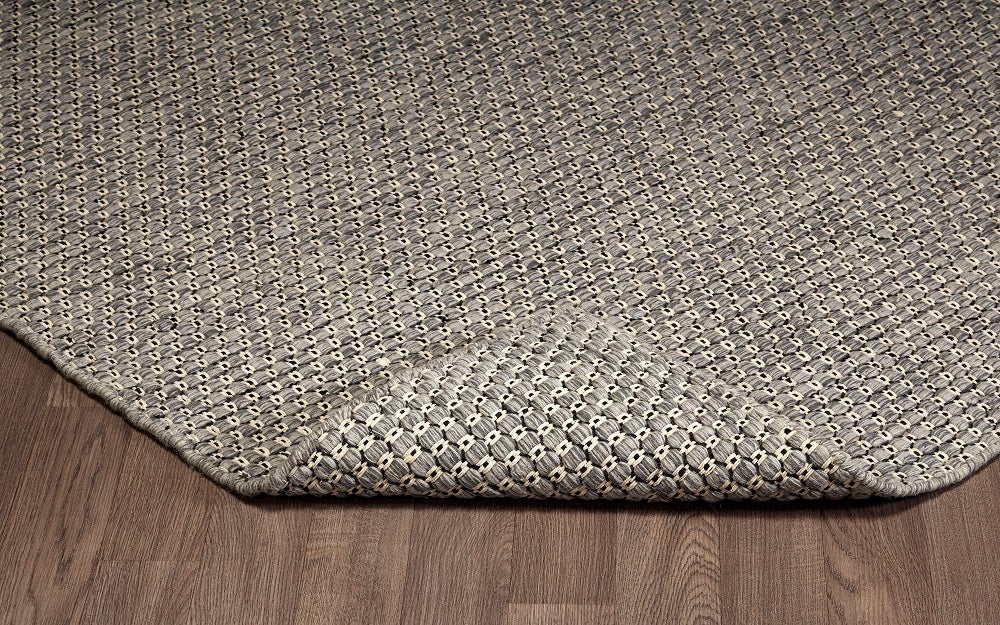 Nordique Reversible Grey Hand Woven Rug-Area rug for living room, dining area, and bedroom