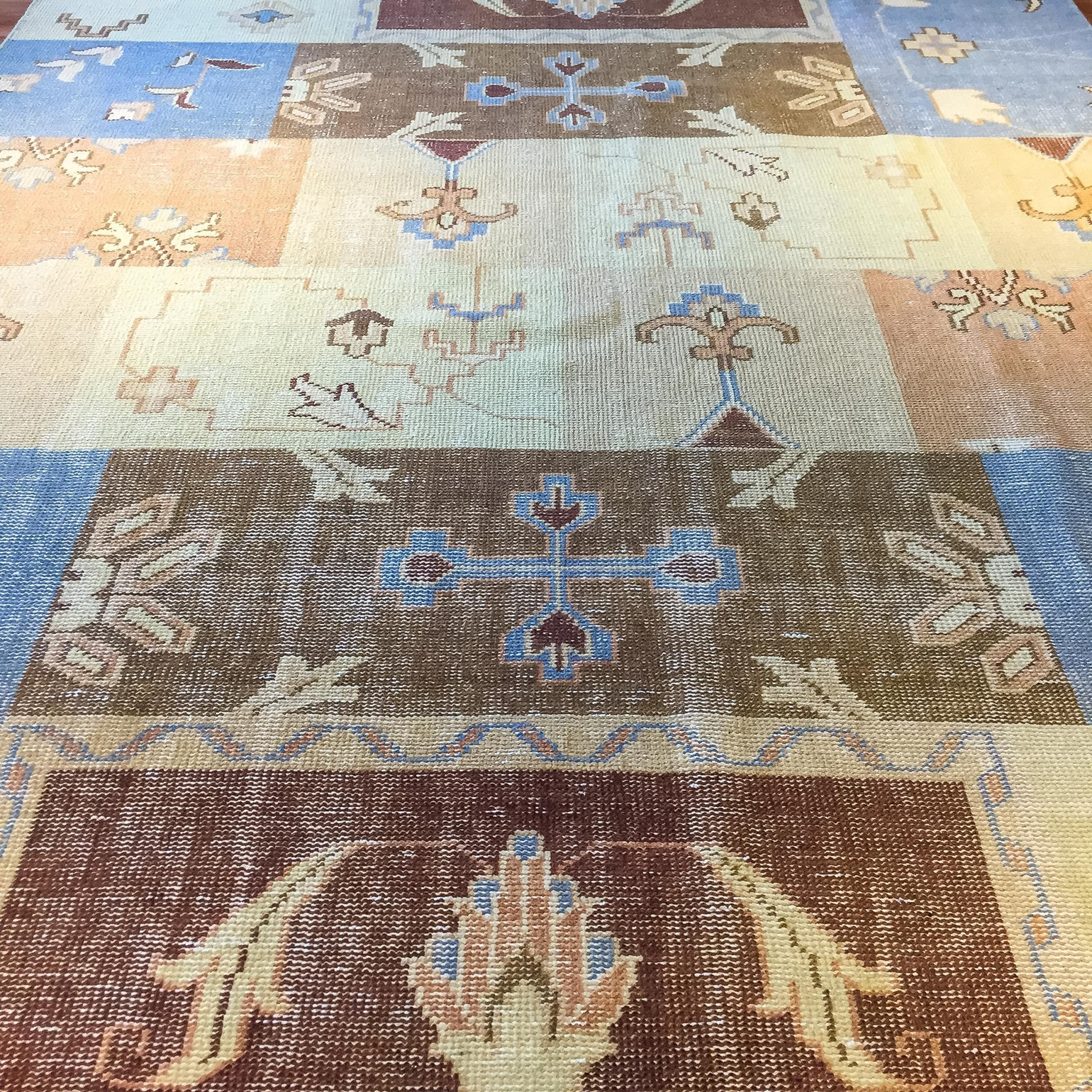 Patchwork Hand Knotted Rug 8'0
