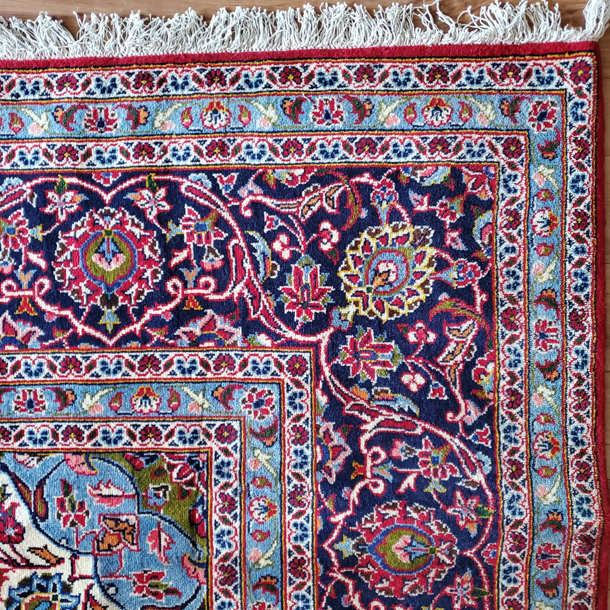 Kashan Red Handmade Rug 8'3