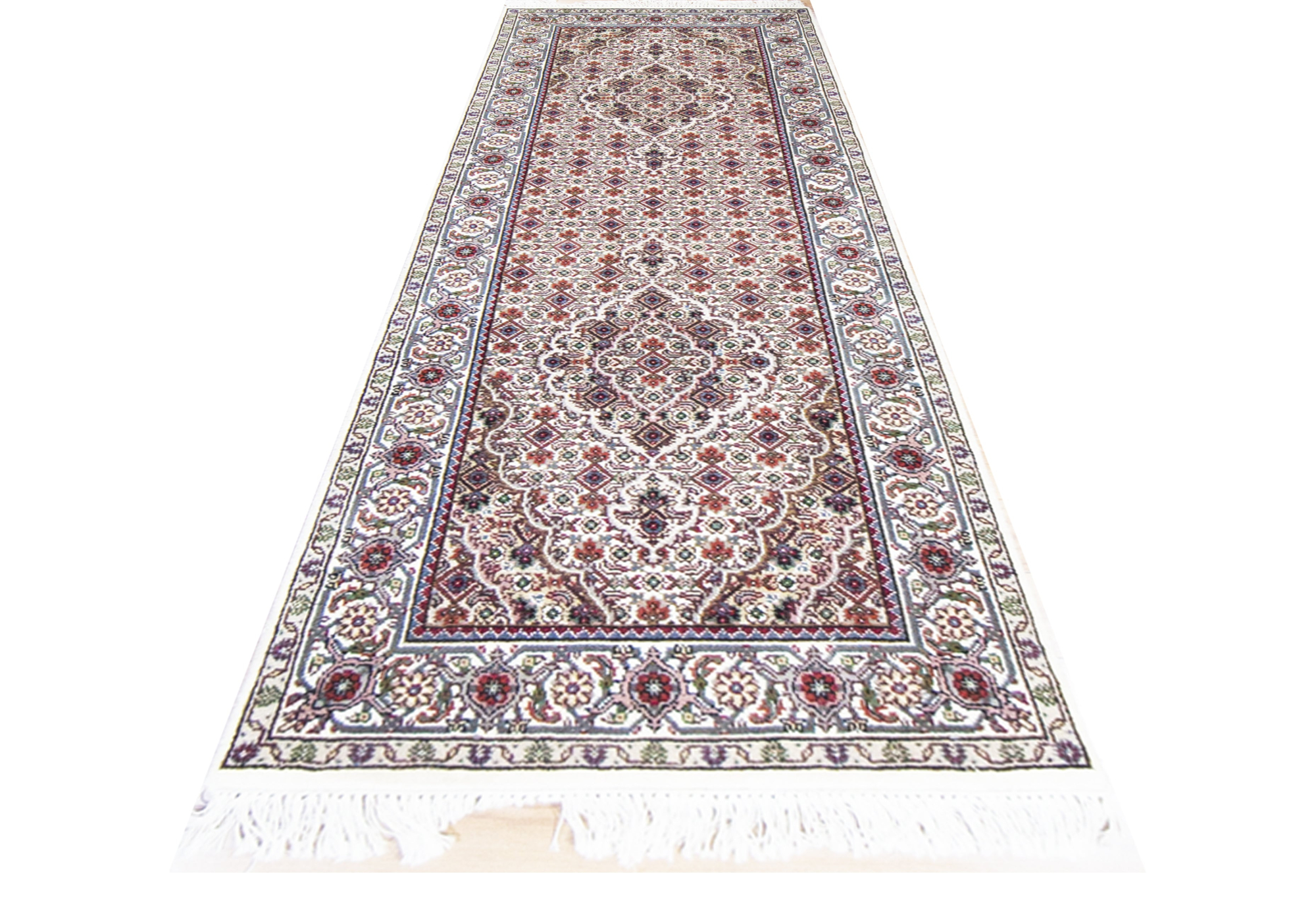 Mahi Cream Hand Knotted Rug-Area rug for living room, dining area, and bedroom