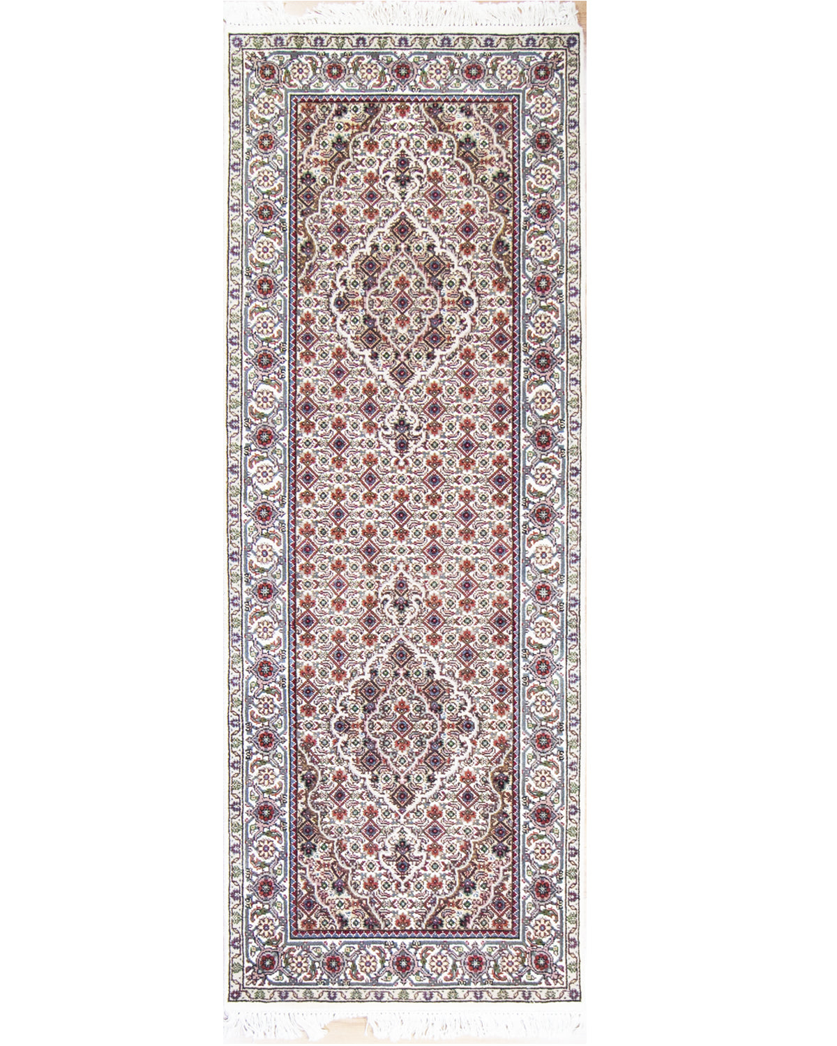 Mahi Cream Hand Knotted Rug-Area rug for living room, dining area, and bedroom