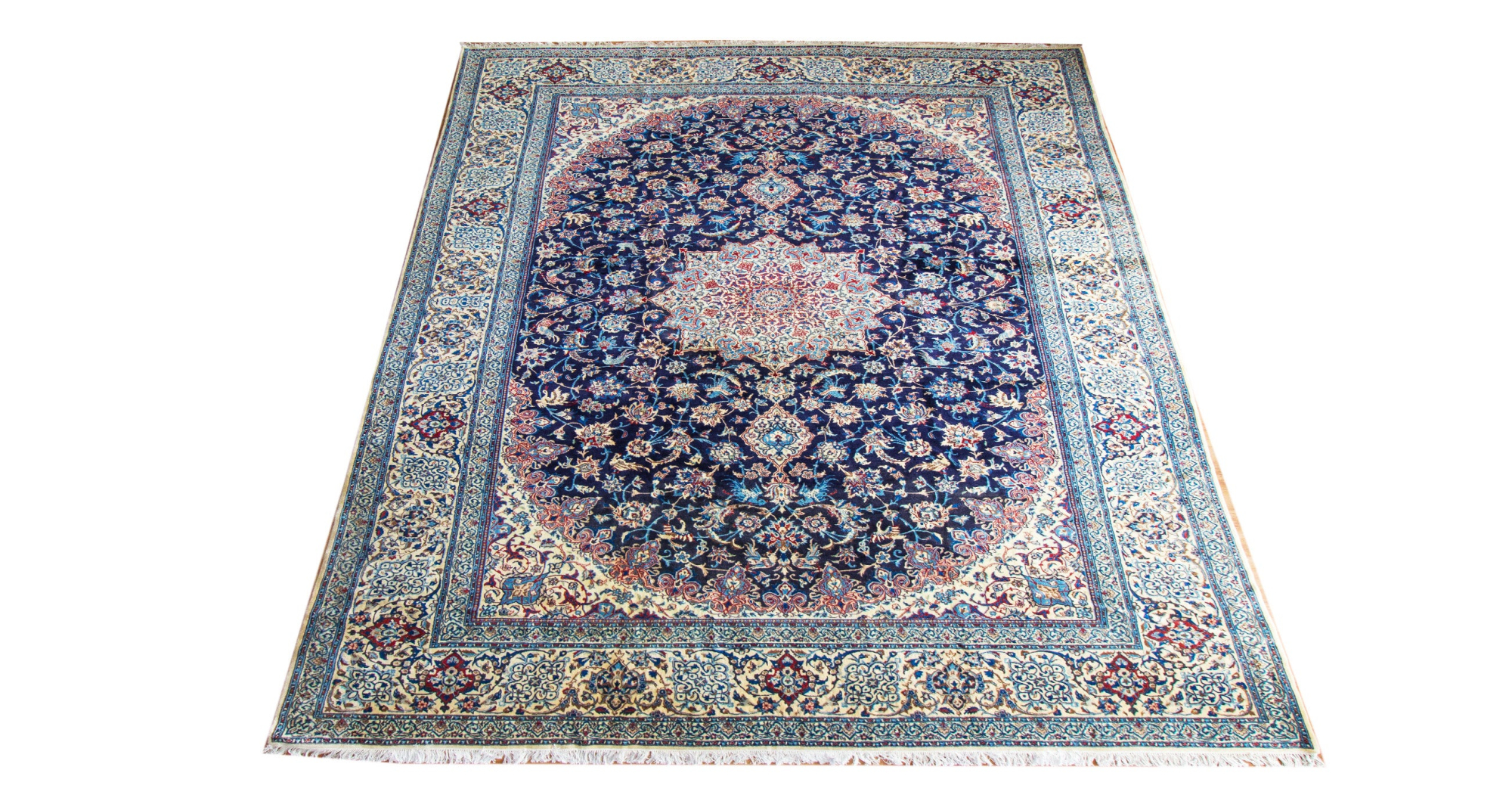 Naein Blue Hand Knotted Rug 11'6