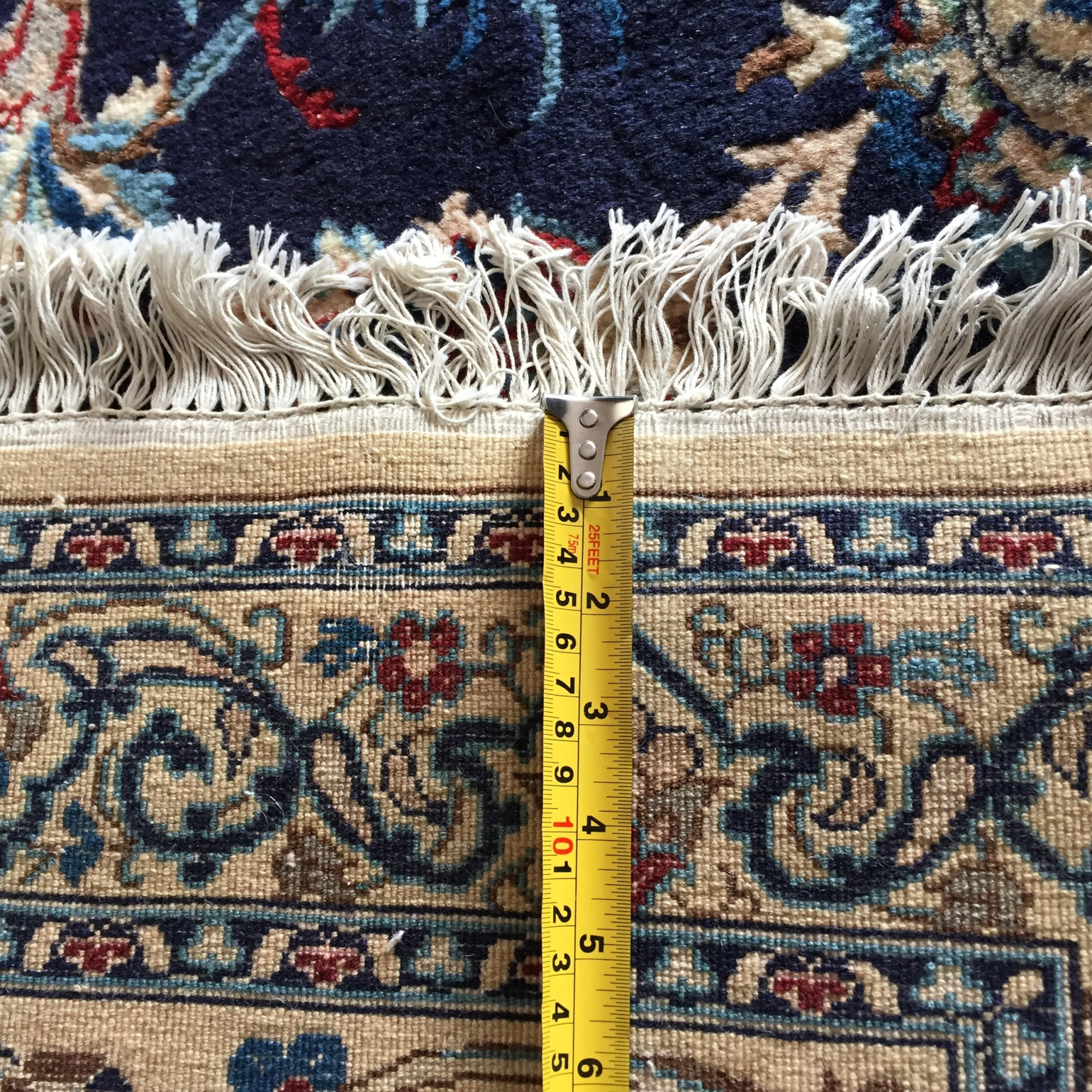 Naein Blue Hand Knotted Rug 11'6