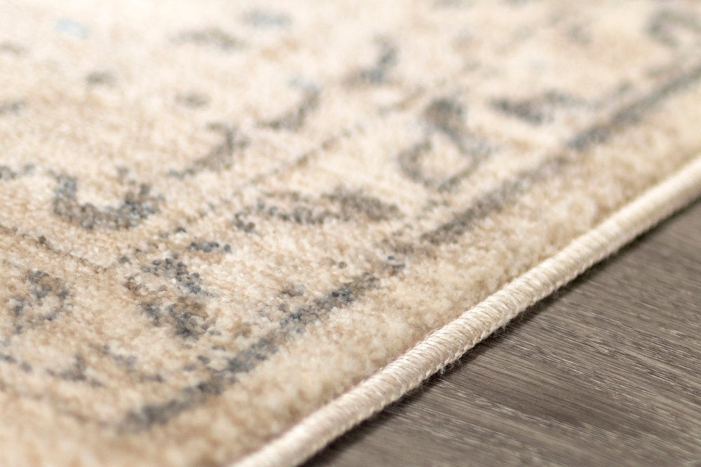 Heirloom 1509 Transitional Cream Loomed Rug-Area rug for living room, dining area, and bedroom