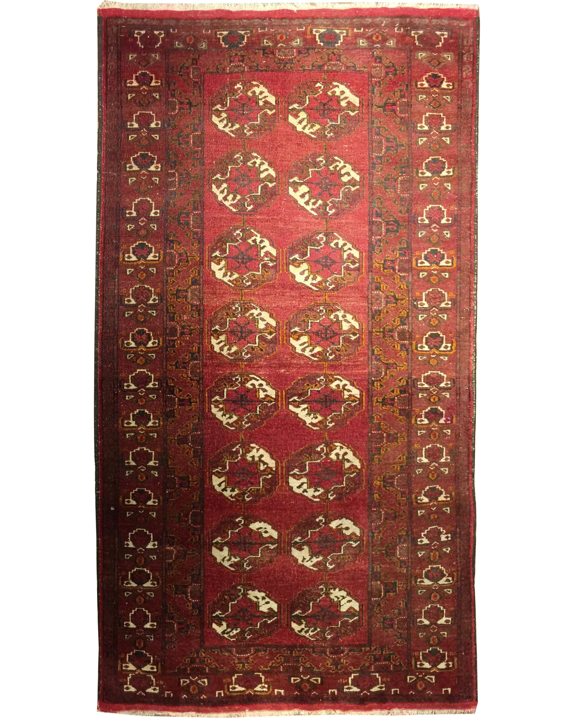 Torkman Hand Knotted Rug 3'8