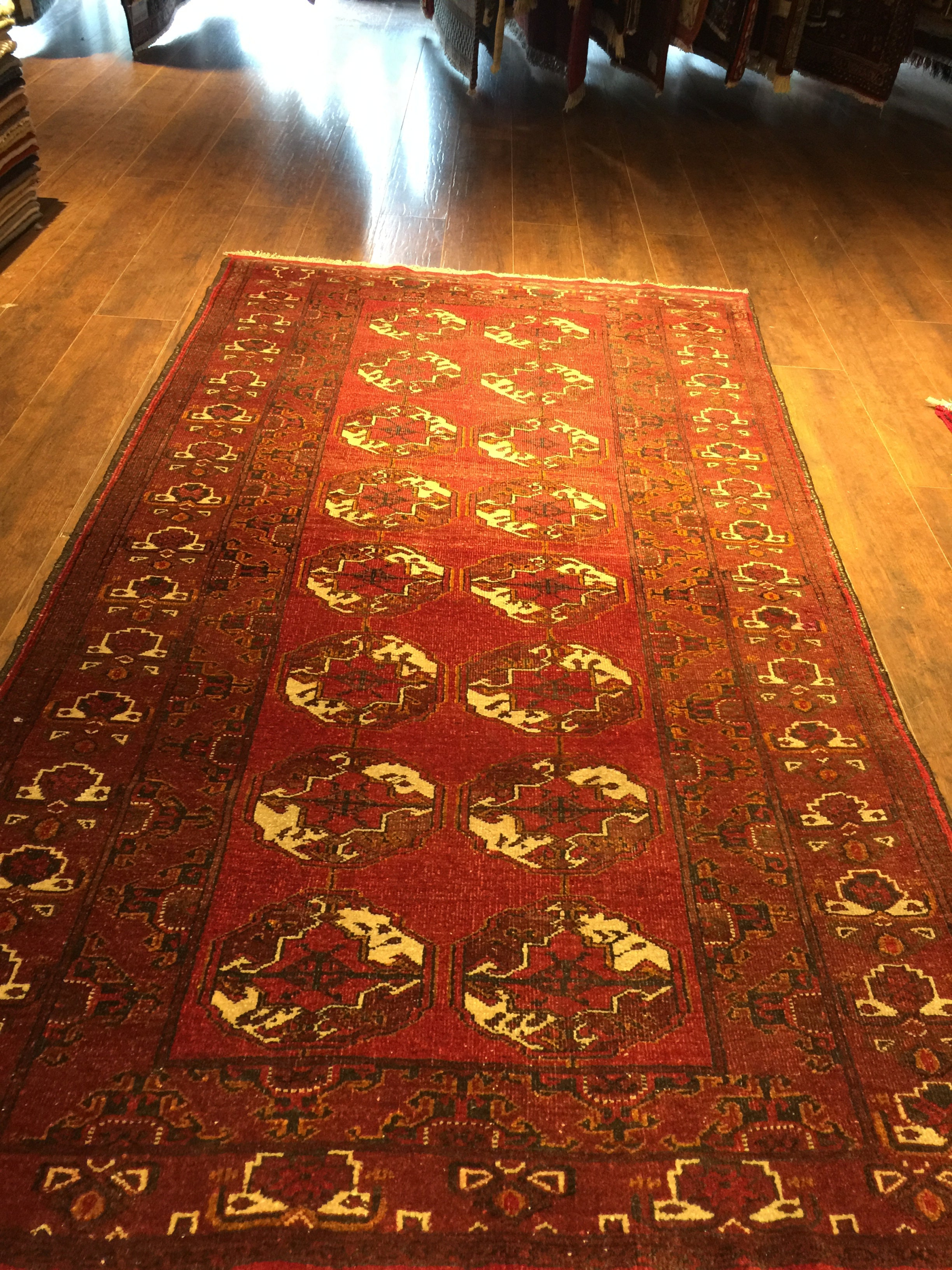 Torkman Hand Knotted Rug 3'8