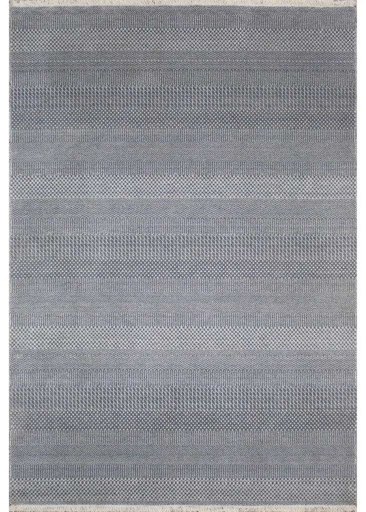 Grass Grey/Ivory Woven Rug 6'4