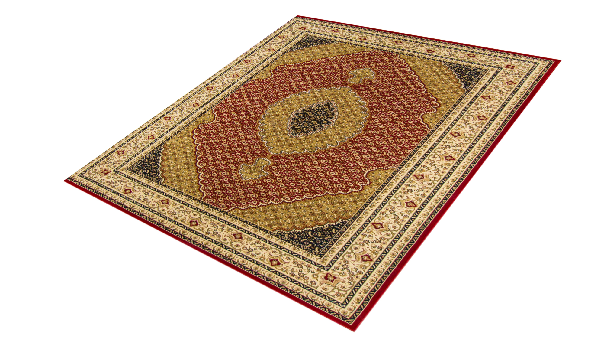 Sandra Mahi Red Loomed Rug-Area rug for living room, dining area, and bedroom