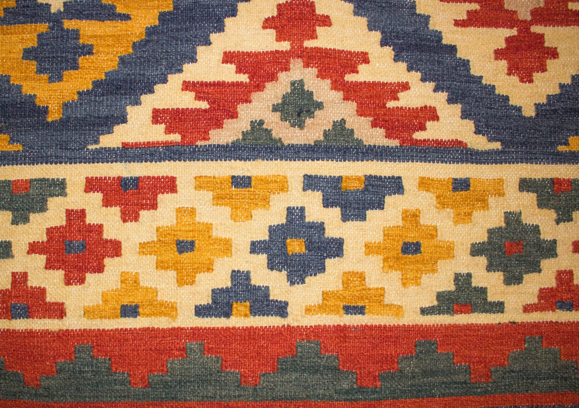 Kilim Multi Hand Woven Rug-Area rug for living room, dining area, and bedroom