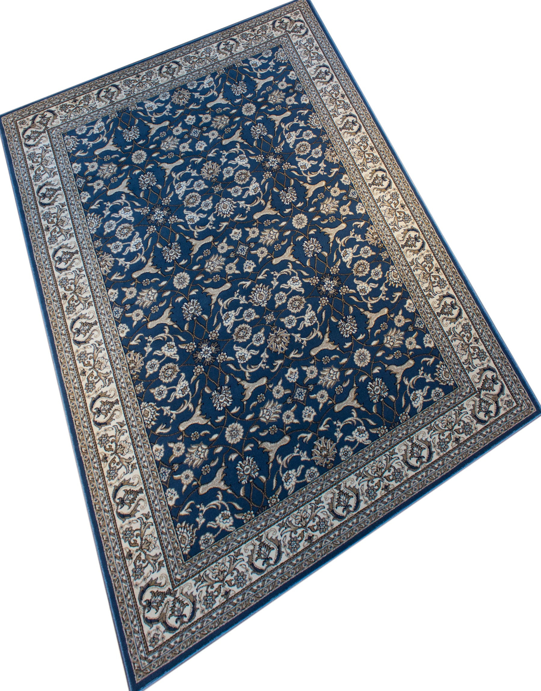 Monir Blue Woven Rug-Area rug for living room, dining area, and bedroom