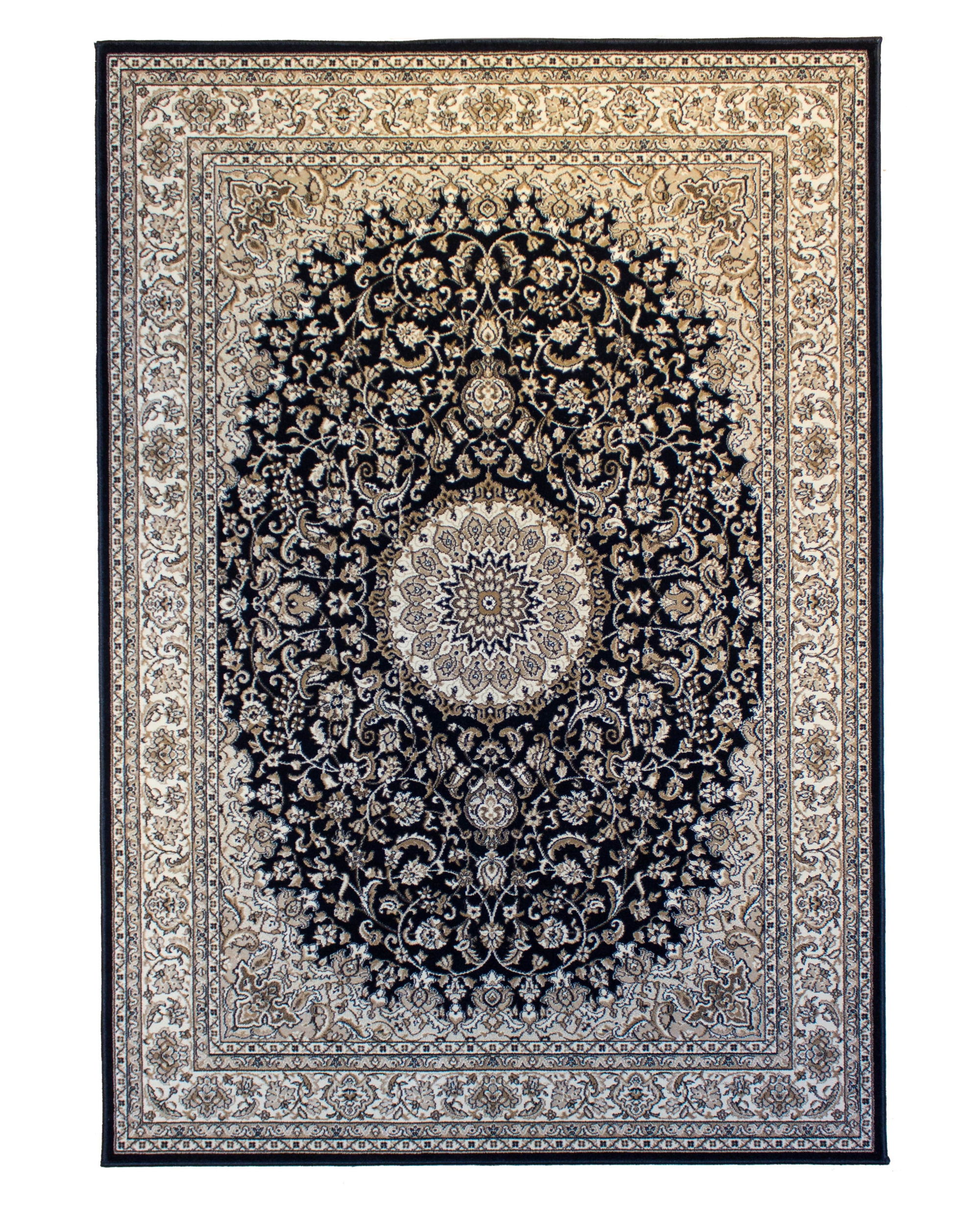 Monir Black Woven Rug-Area rug for living room, dining area, and bedroom